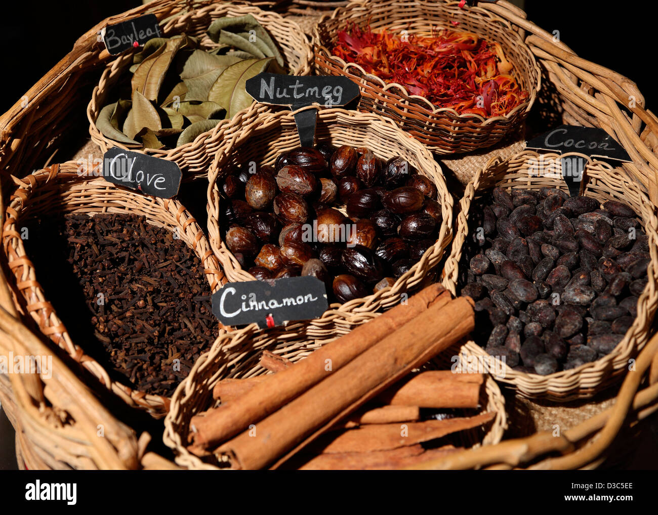 CARIBBEAN SPICES,GRENADA Stock Photo Alamy