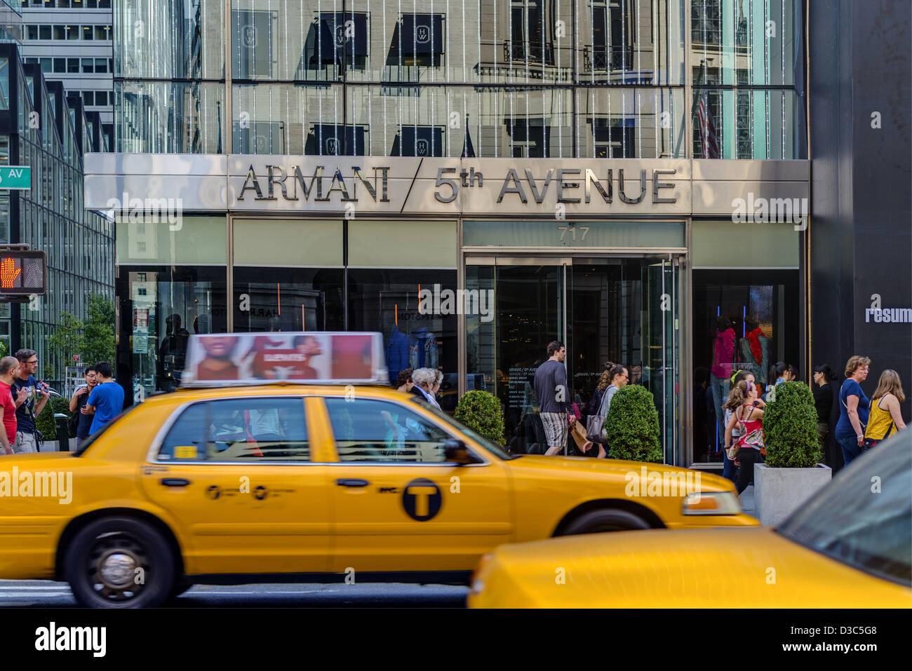 Armani Shop On 5th Avenue, Manhattan, New York City, USA Stock Photo