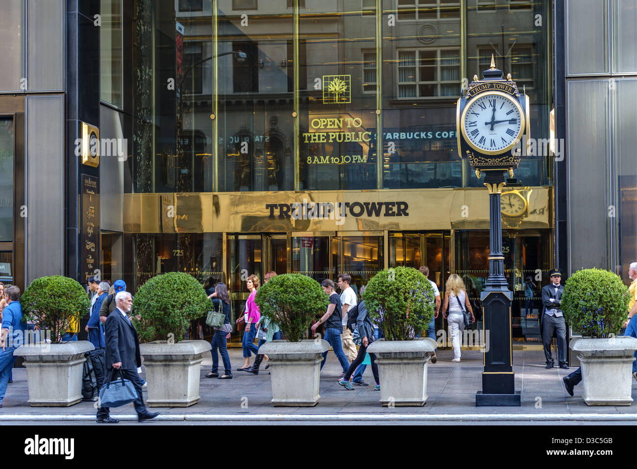 Trump Tower Entrance On Fifth Avenue, , Manhattan, New York City Stock Photo