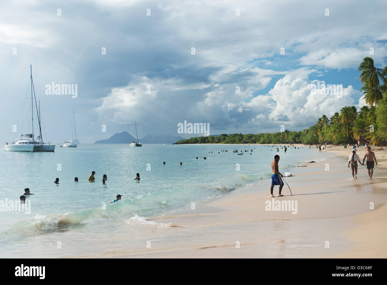 Plage Des Salines Sainte Anne Beach Martinique Island Lesser Antilles Caribbean Sea France Stock Photo Alamy