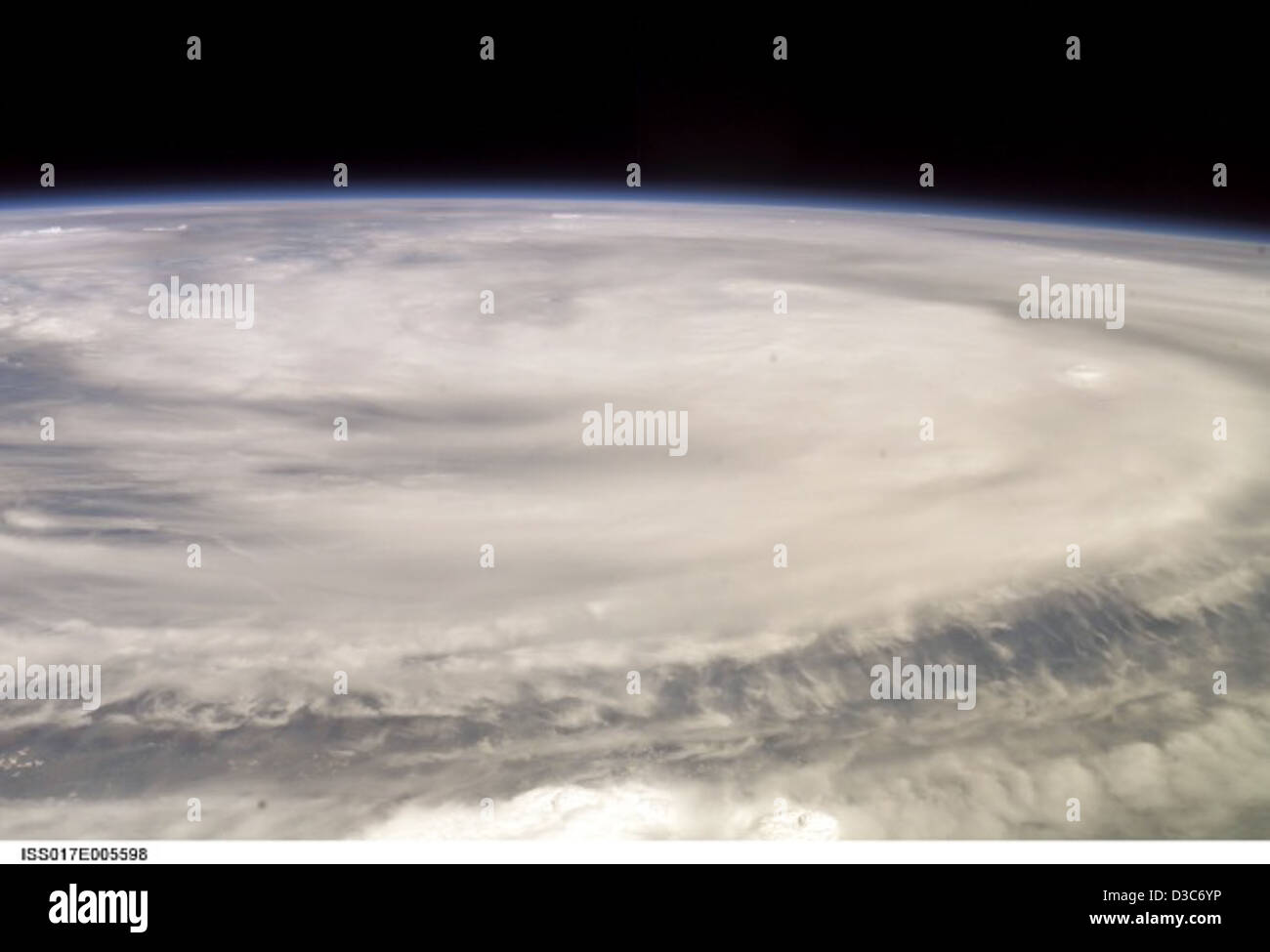 Tropical Cyclone Nargis (NASA, International Space Station Science, 04/29/08) Stock Photo