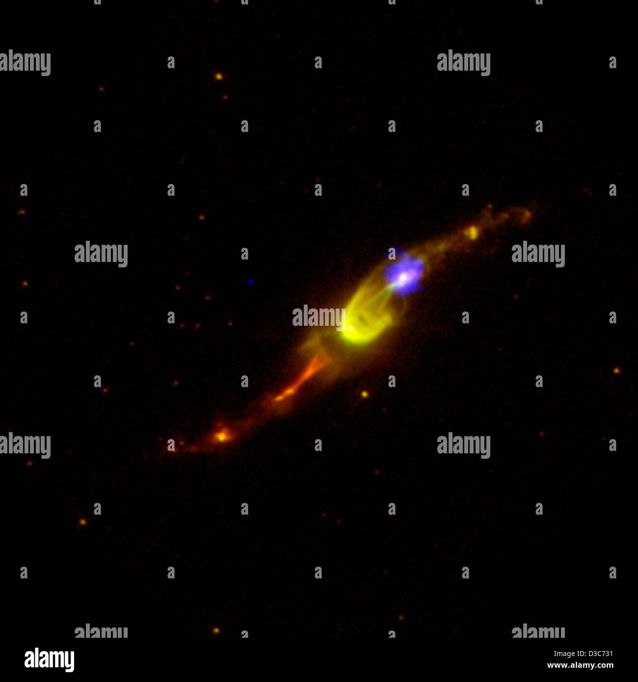Hen 3-1475: A Young Planetry Nebula (NASA, Chandra, Hubble 5/10/06) Stock Photo