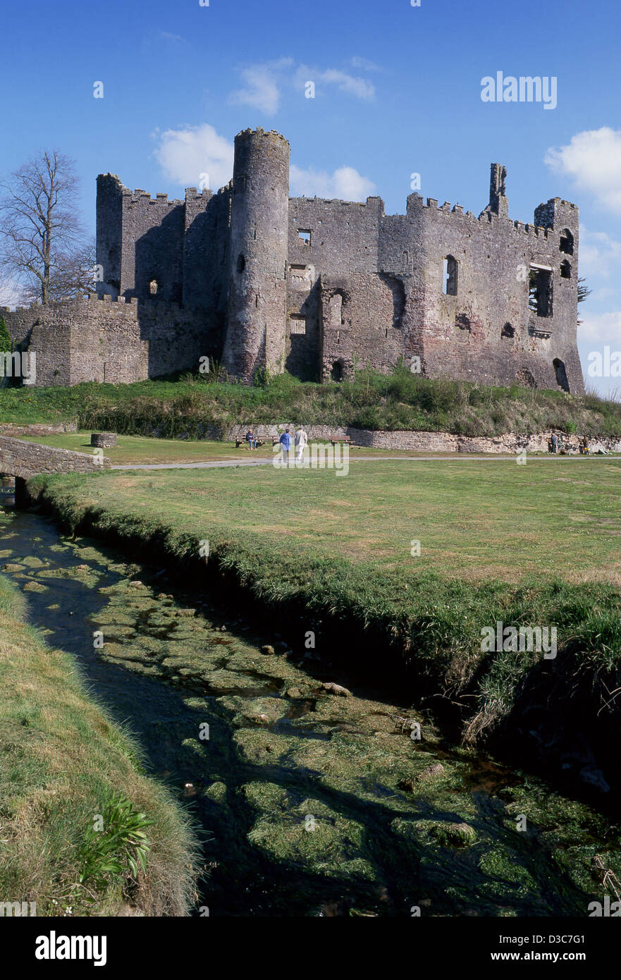 Laugharne Castle Carmarthenshire West Wales UK Stock Photo
