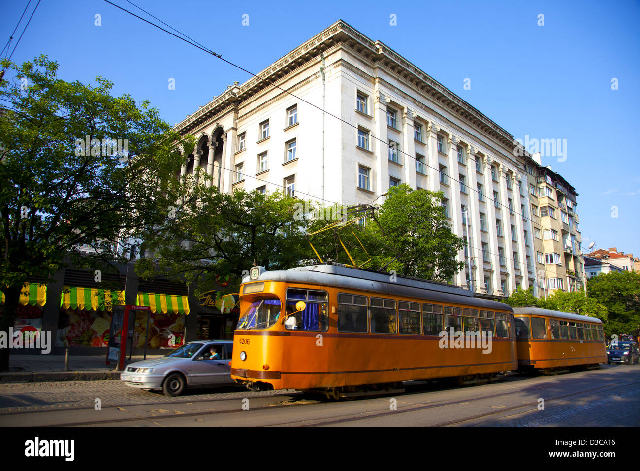 Bulgaria, Europe, Sofia, Boulevard Knyaz Aleksandur Dondukov Street ...