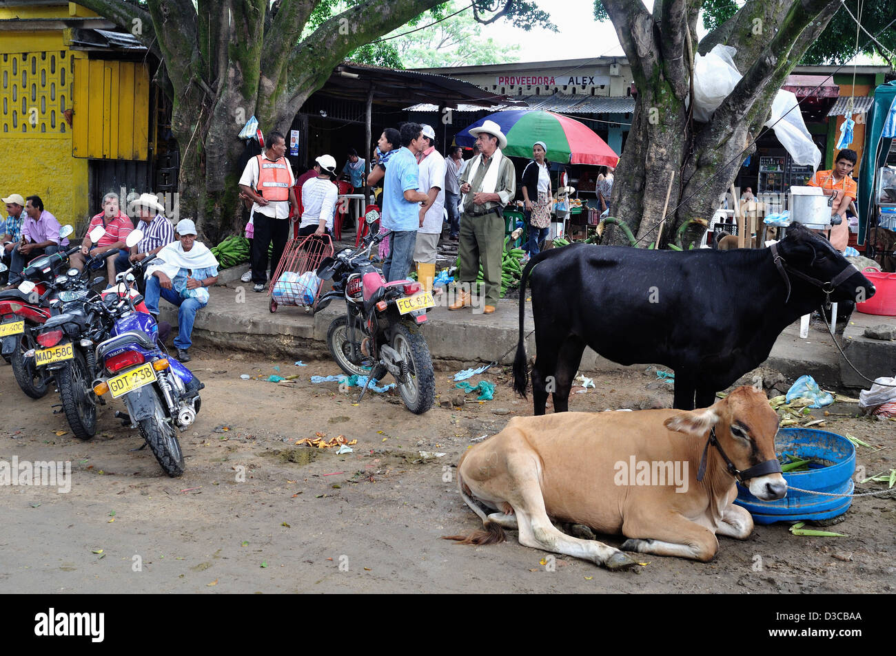 Market in RIVERA . Department of Huila. COLOMBIA Stock Photo
