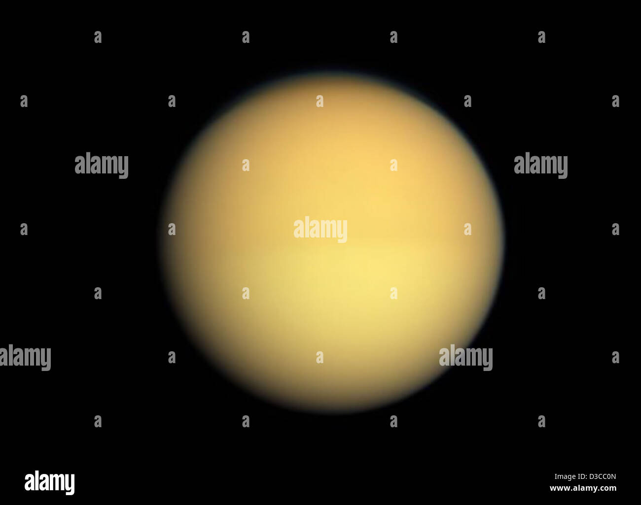 NASA's Cassini spacecraft captures an image of Titan, Saturn's largest ...