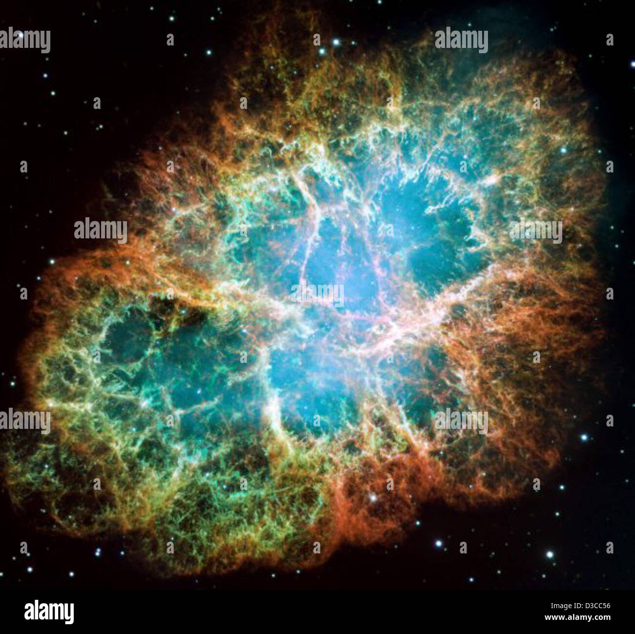 The Hubble Space Telescope captured the Crab Nebula, a supernova ...