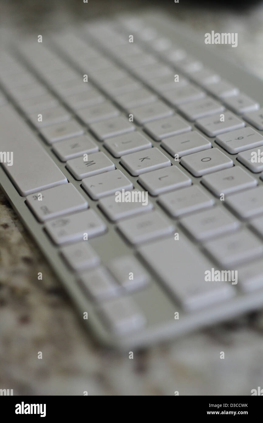 A computer keyboard Stock Photo