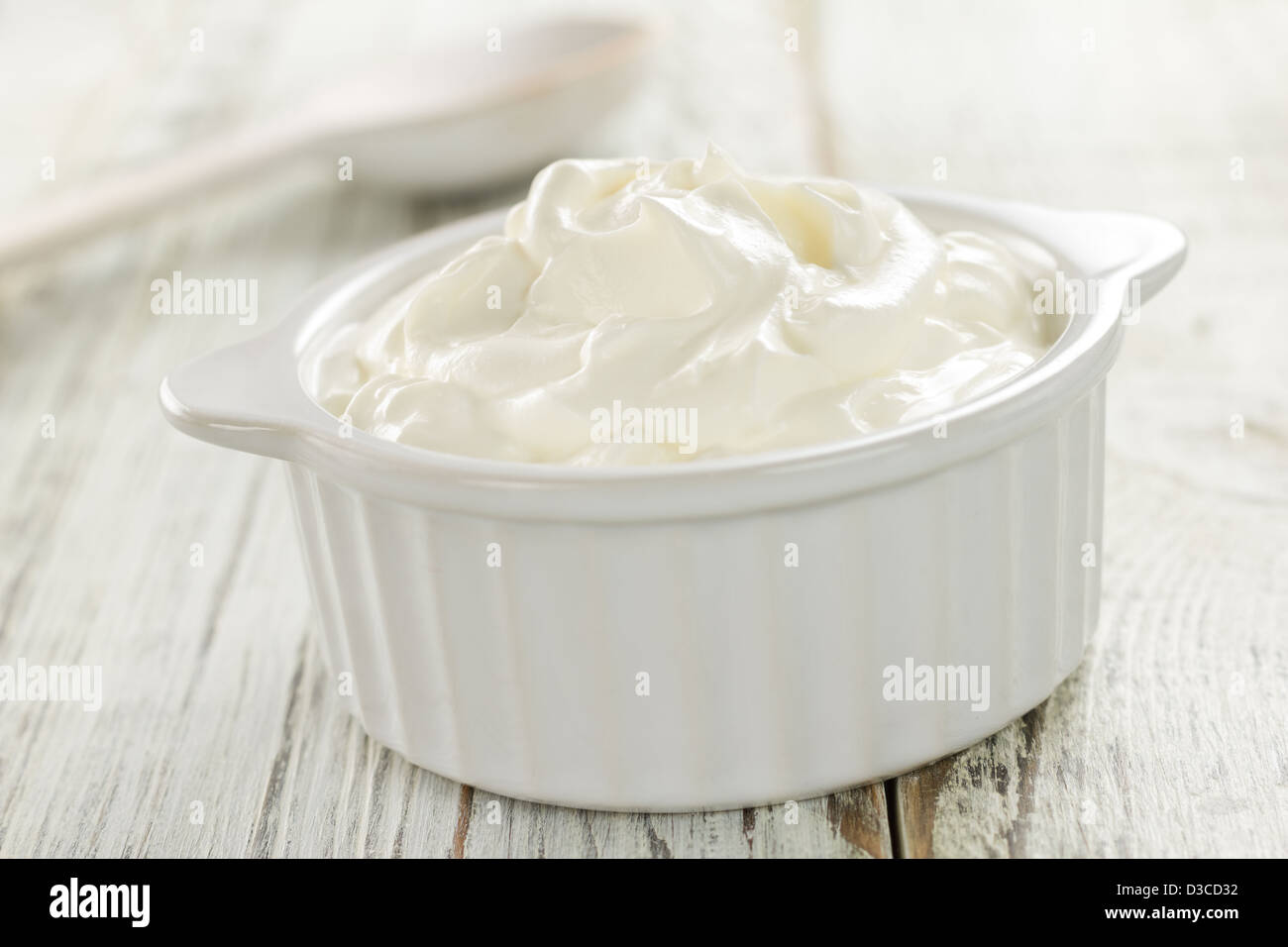 Sour cream Stock Photo