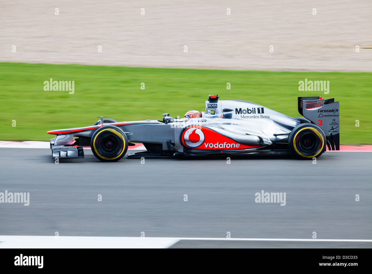 Jenson Button At Club Corner Silverstone 2012 Stock Photo Alamy