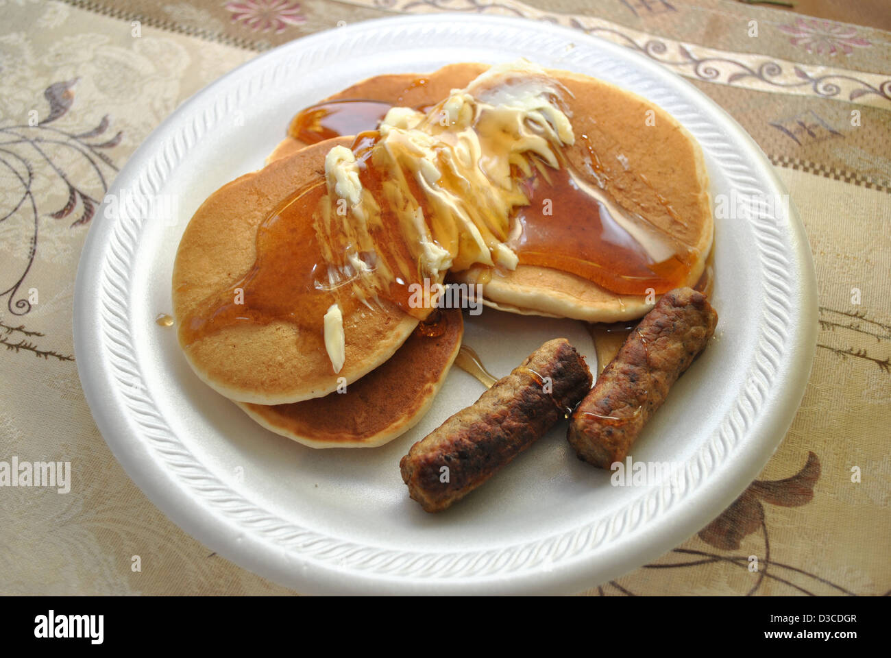 Pancakes with butter and syrup hires stock photography and images Alamy