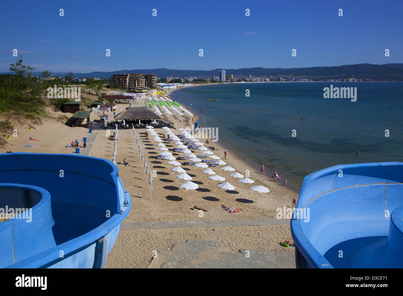 Bulgaria, Europe, Black Sea Coast, South Sunny Beach, Harbor View. Stock Photo