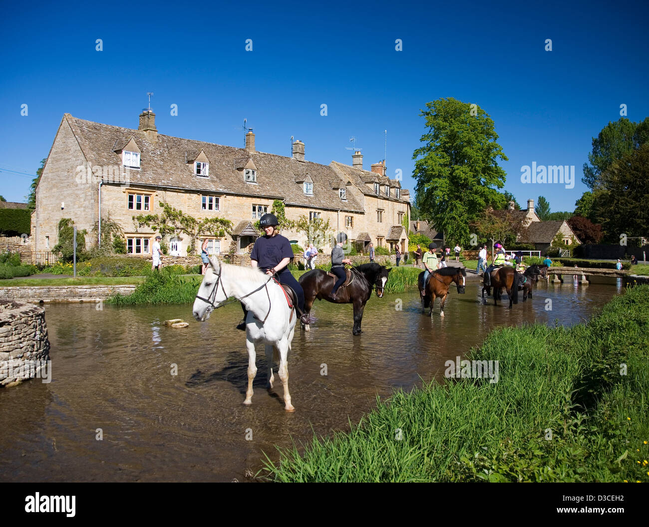 Lower Slaughter, The Cotswolds, Gloucestershire, England, Uk, Europe