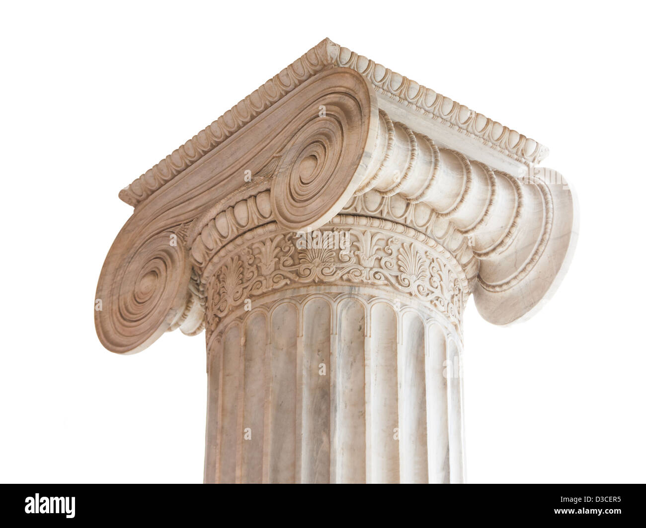 Ionic column capital Stock Photo