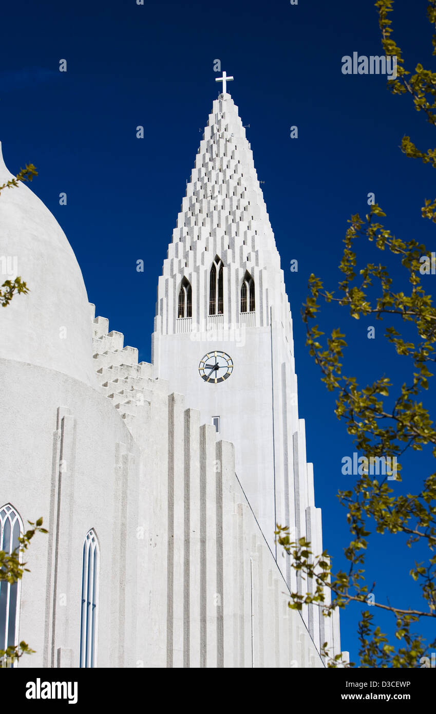 Hallgrimskirkja Church, Reykjavik, Iceland, Europe Stock Photo