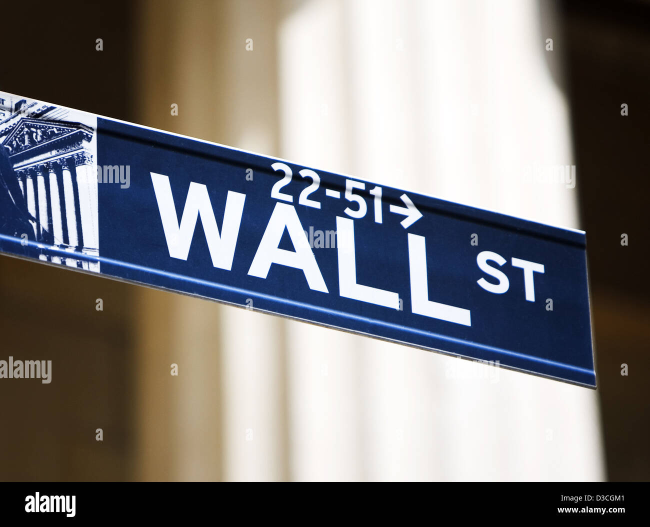 Wall Street Sign, New York, Usa Stock Photo Alamy