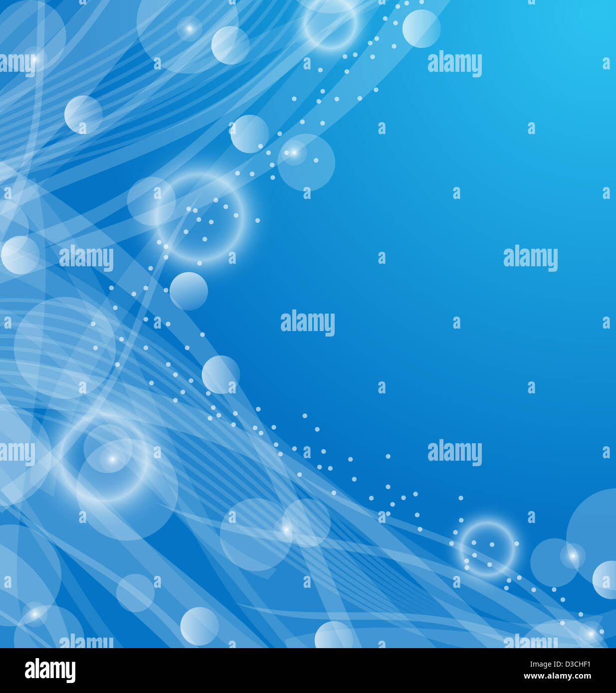 Illustration abstract blue wavy background, design template - vector ...