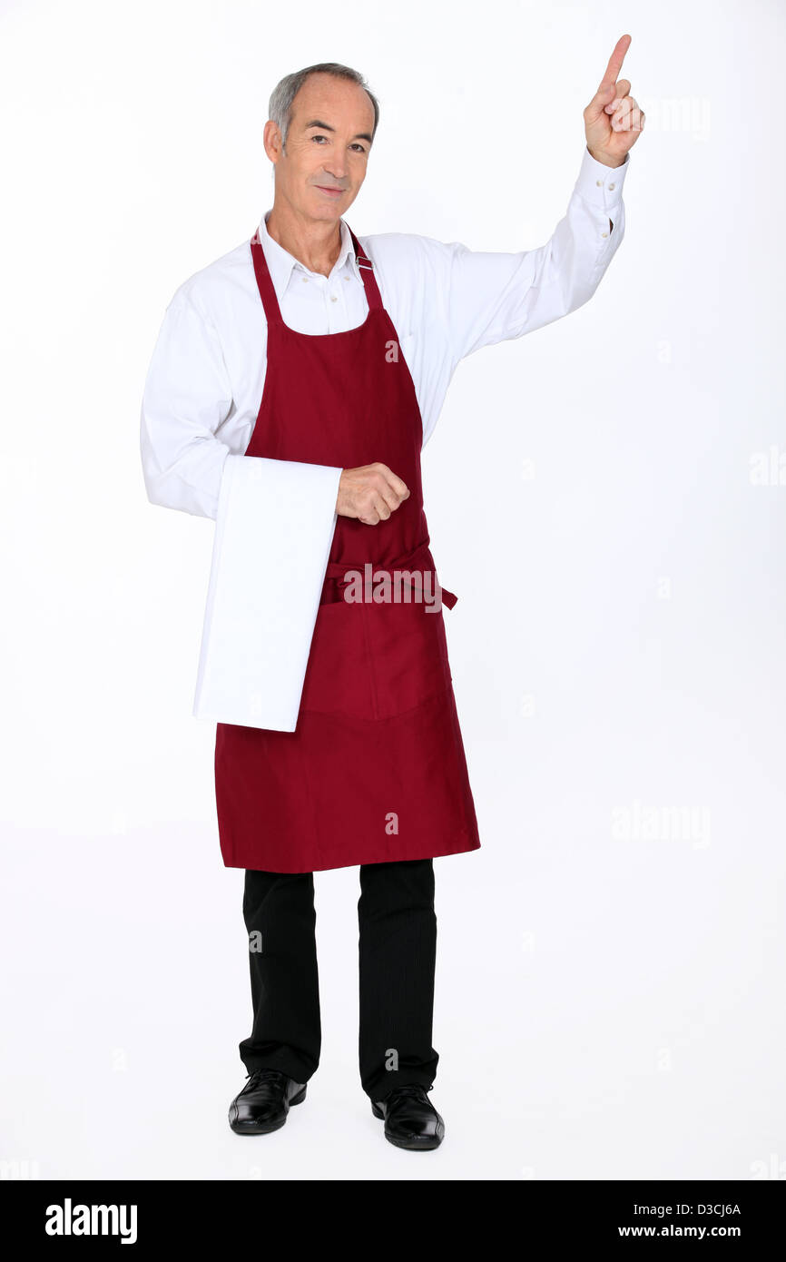 Waiter apron clean table hi-res stock photography and images - Alamy