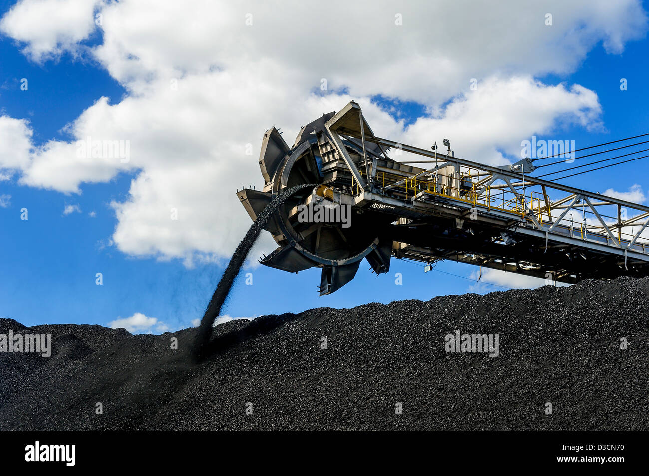 Coal mining stacker South Australia Stock Photo Alamy