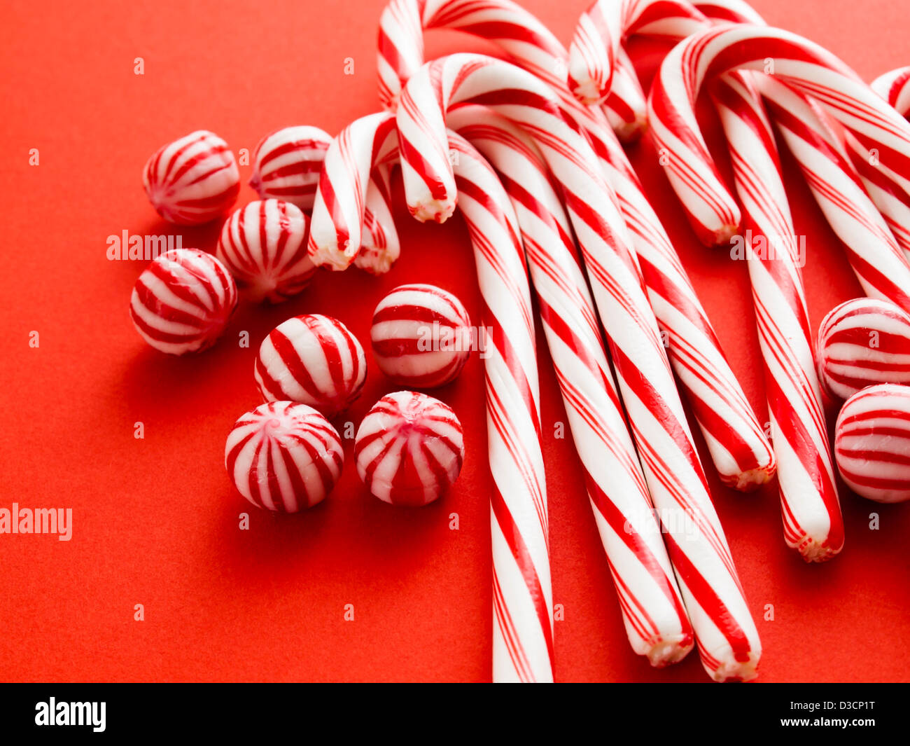 Round peppermint candy stick hi-res stock photography and images - Alamy