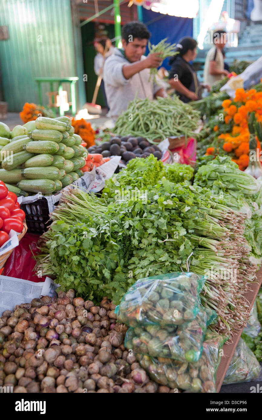 Produce for sale at Villa de Etla market, Oaxaca, Mexico Stock Photo Alamy