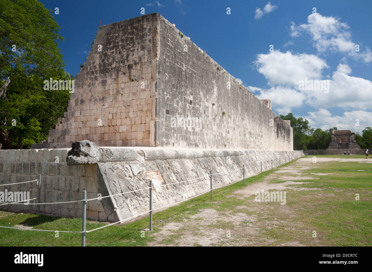 The Great Ball Court at Chichen Itza, Mexico Stock Photo