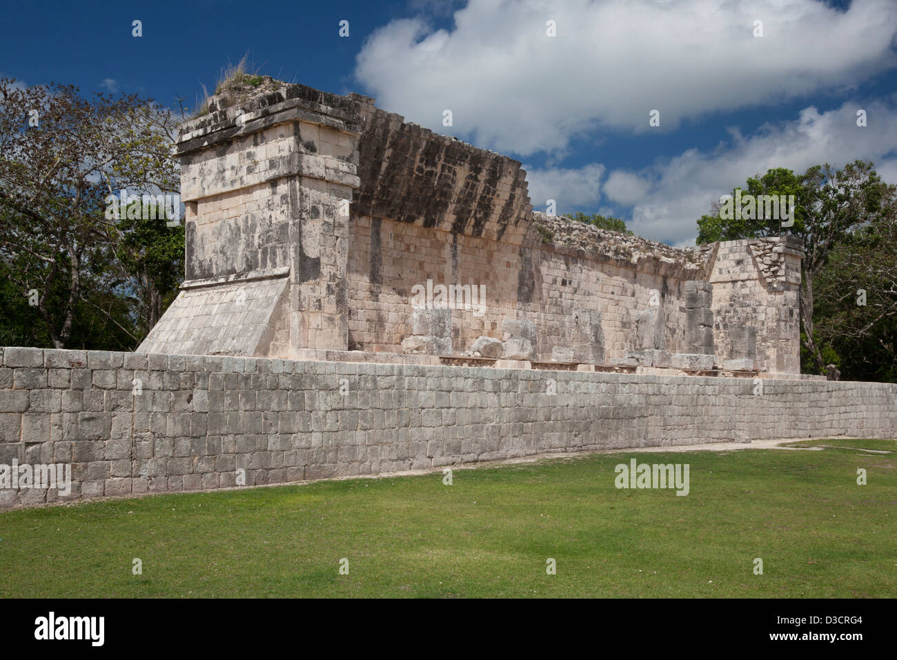 The Southern Temple at the South end of The Great Ball Court, Chichen Itza, Mexico Stock Photo