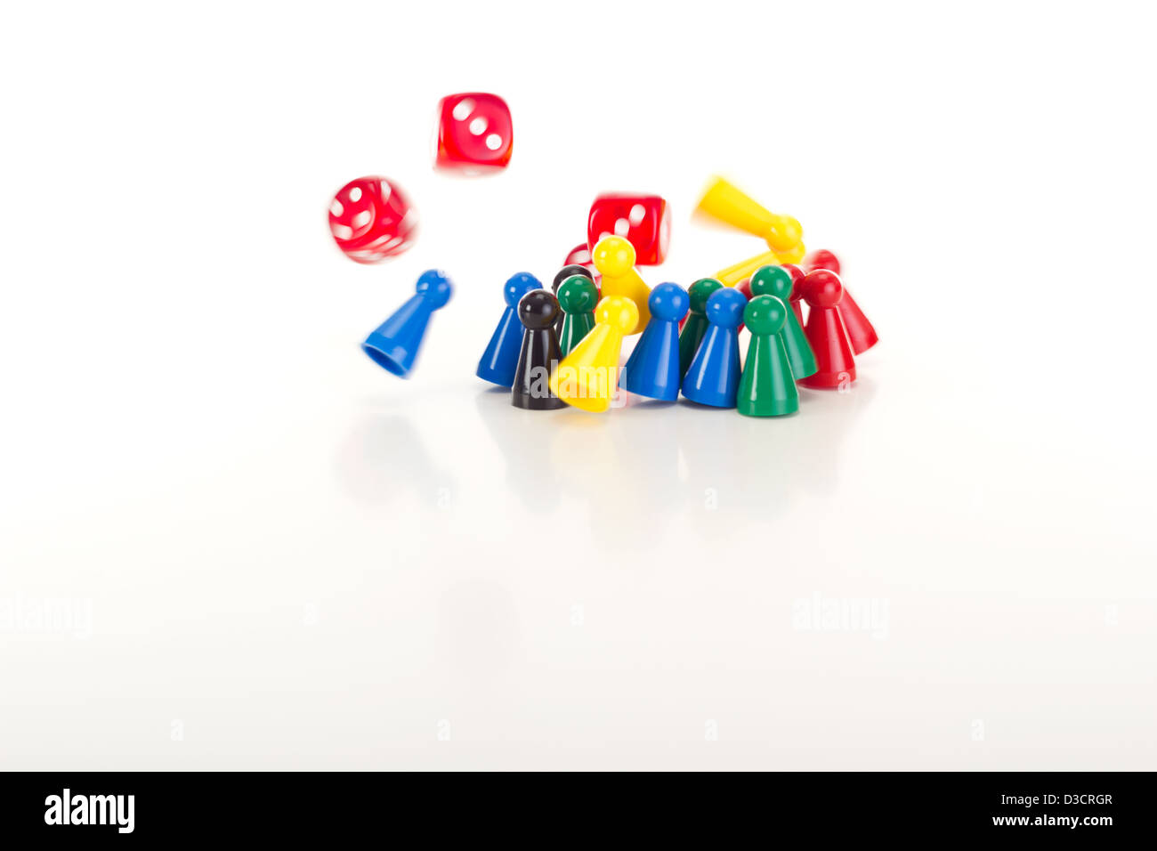 Throwing dice Stock Photo Alamy
