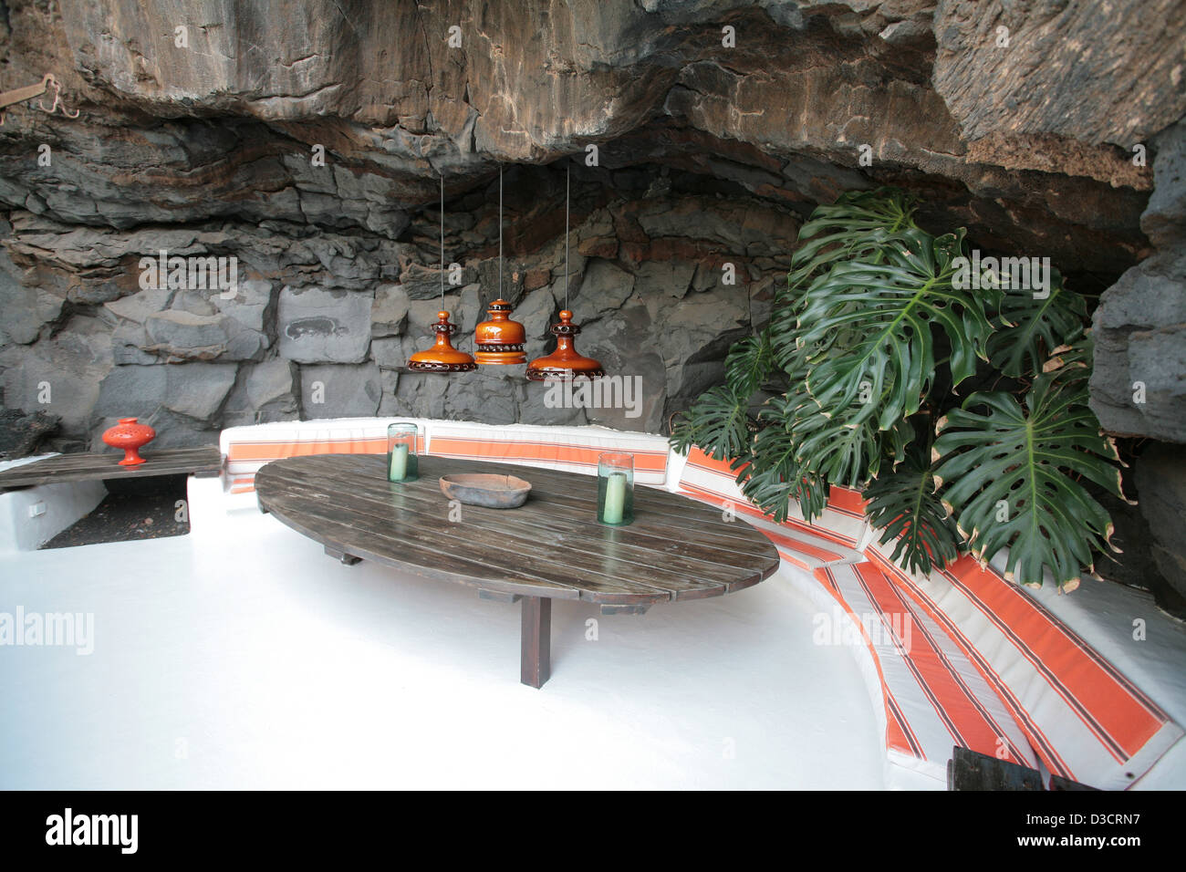 Tahiche Spain In The Interior Of The Cesar Manrique Stock Photo