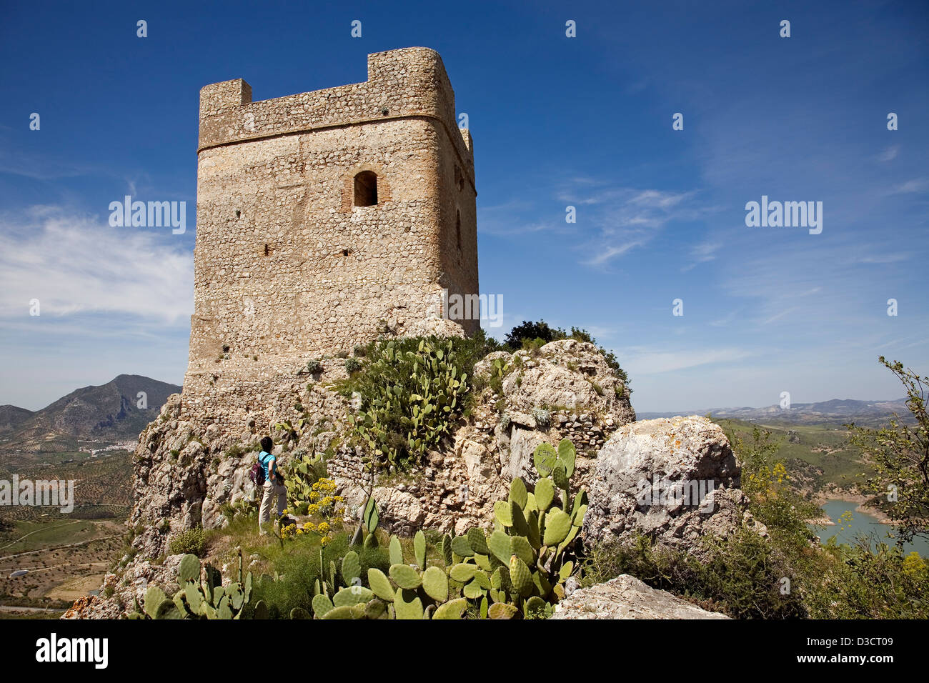 Zahara de la Sierra Castle White Villages Sierra de Cadiz Andalusia ...