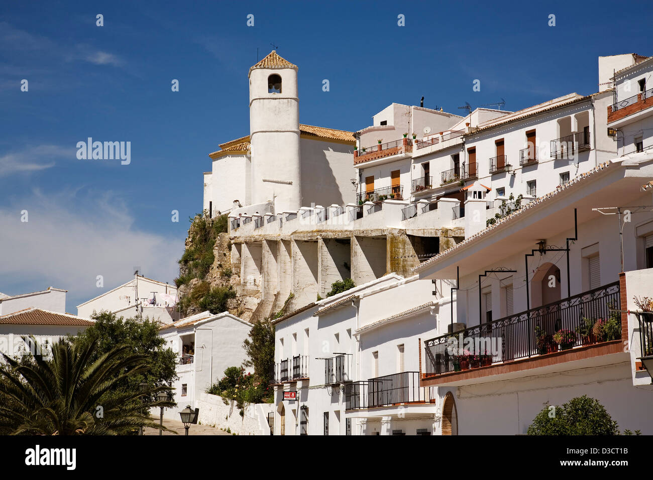 Zahara de la Sierra White Village Sierra de Cadiz Andalusia Spain Stock ...