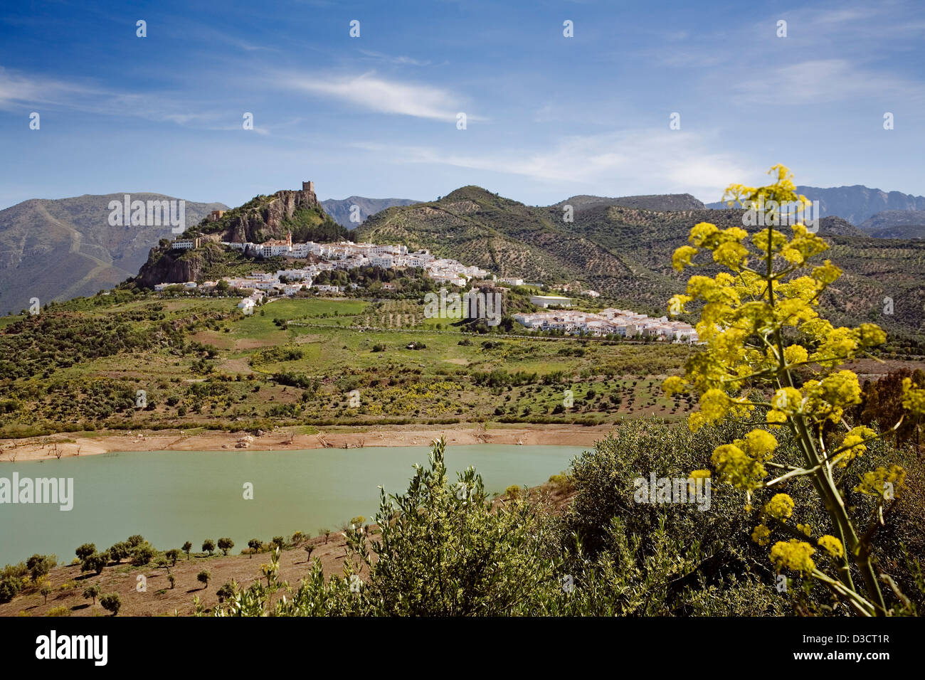 Dam Zahara de la Sierra White Village Sierra de Cadiz Andalusia Spain ...