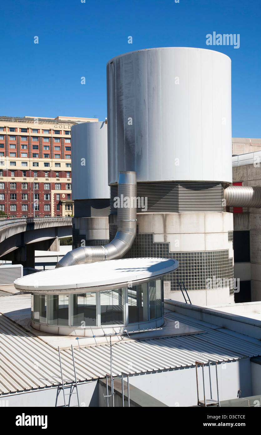 Air Conditioning Vents Cooling Towers on roof of Convention Centre