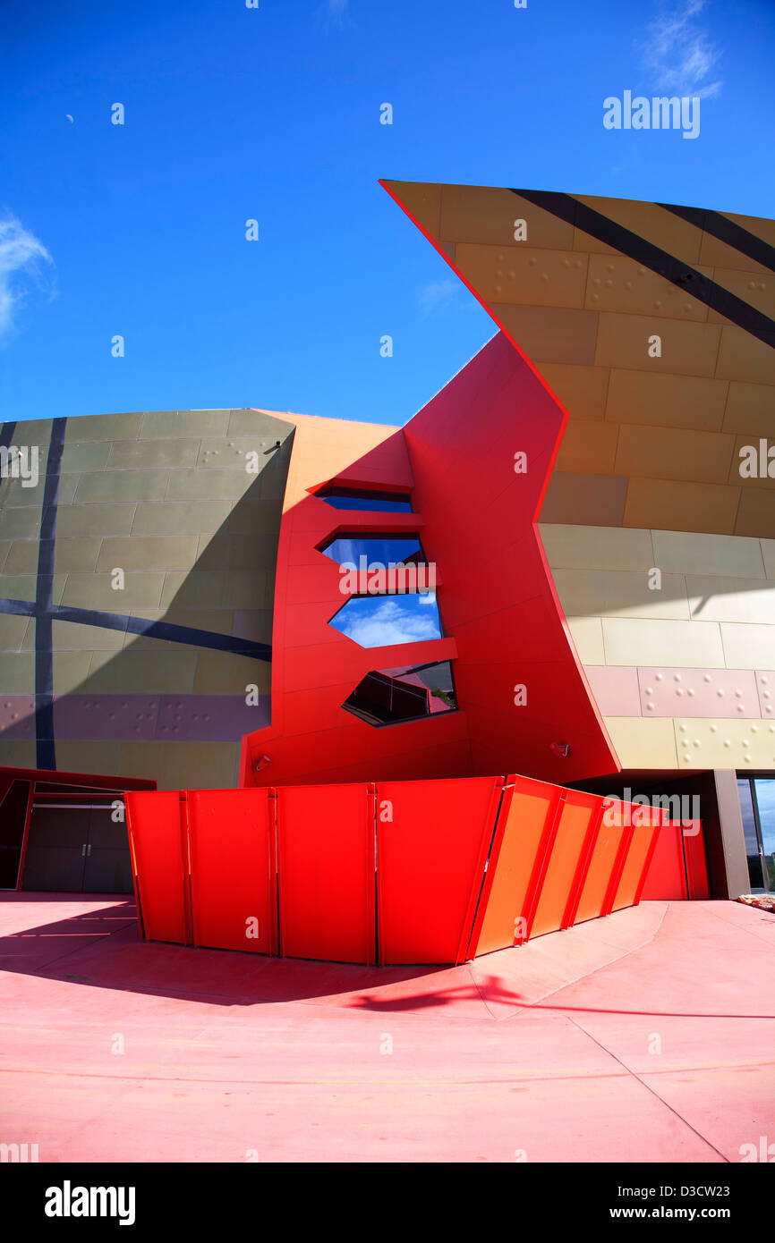 Side detail of the National Museum of Australia building Acton Canberra Australia Stock Photo