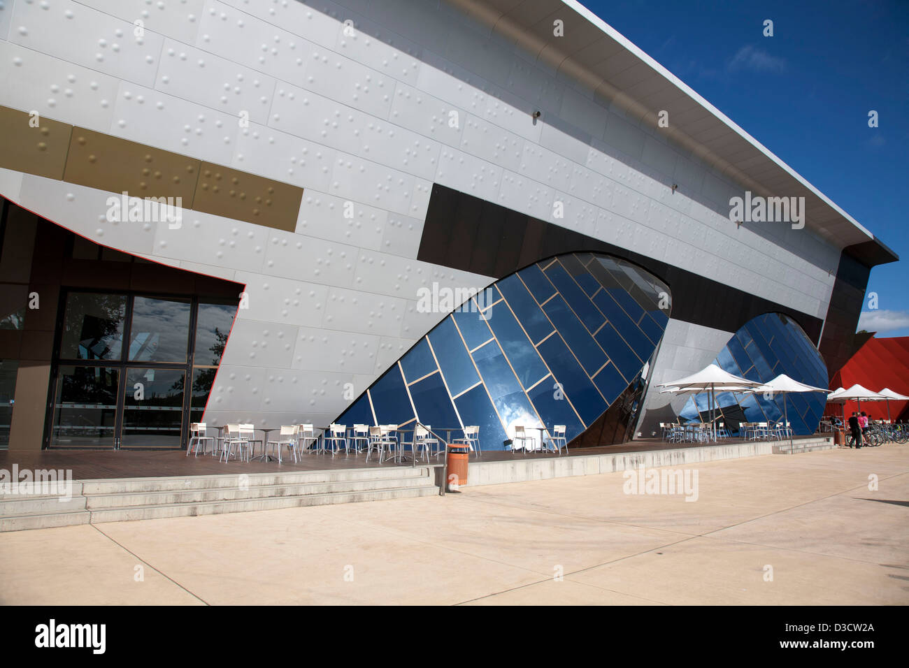 Side detail of the National Museum of Australia building Acton Canberra Australia Stock Photo