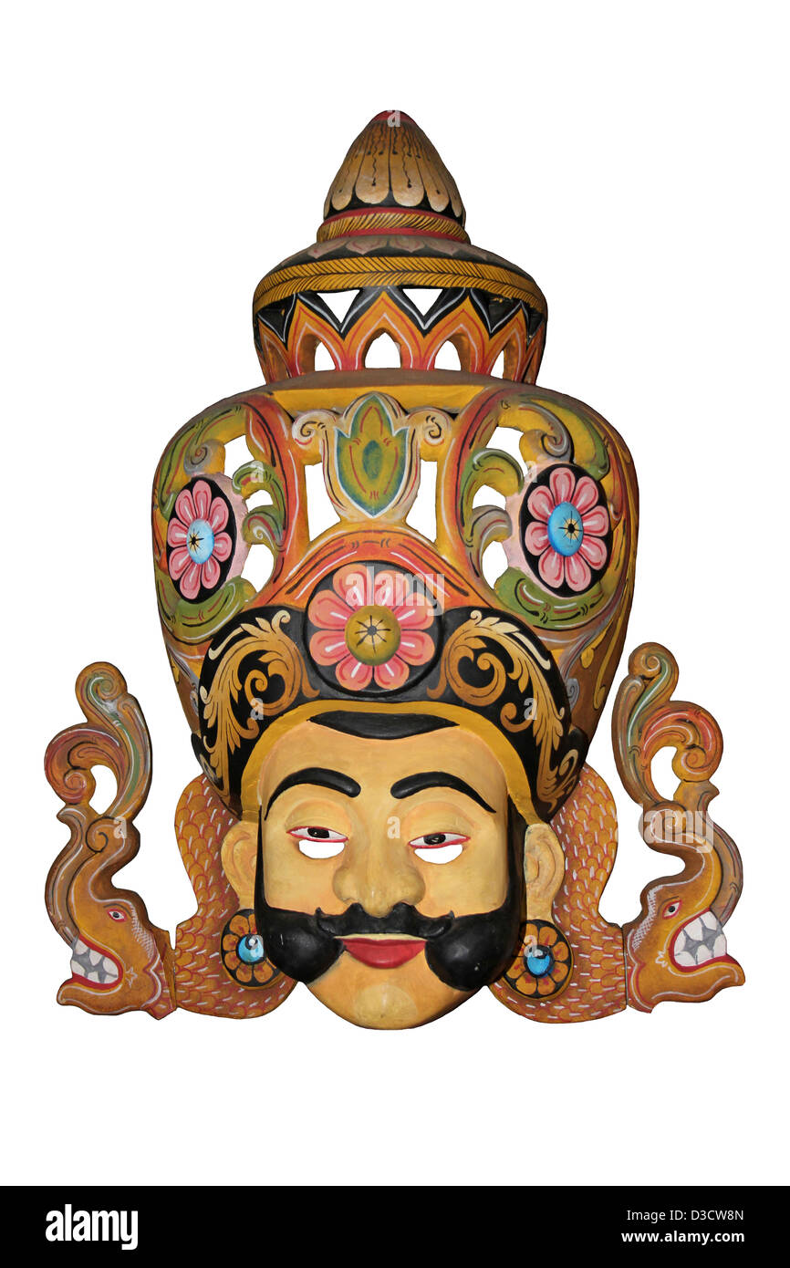 Traditional King Mask Sri Lanka Stock Photo - Alamy