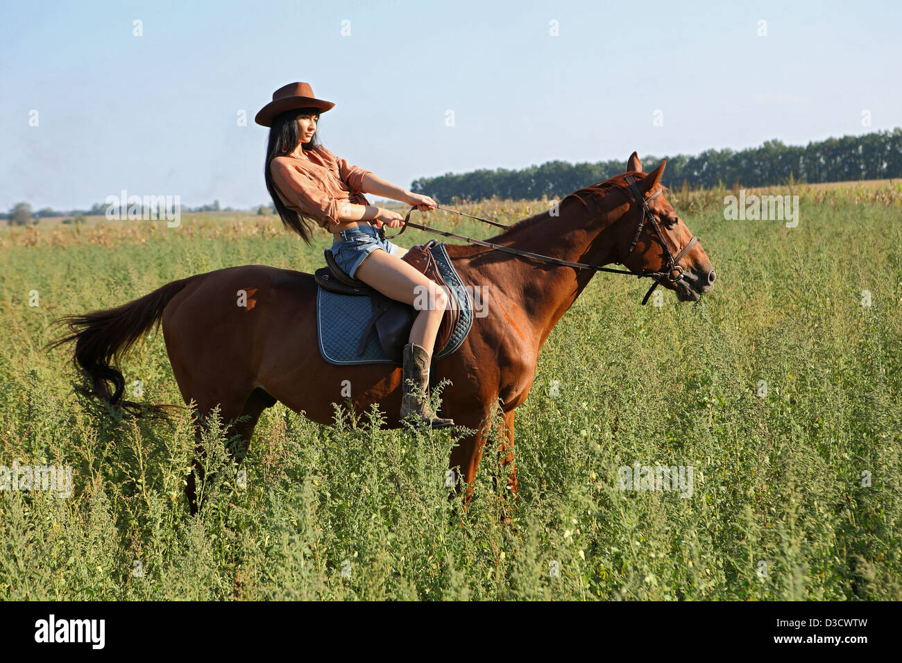 Riding Cowgirl