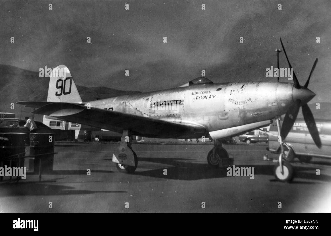 Bell P-63C, 44-4181, N9009, Reno Stock Photo