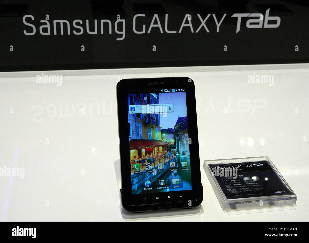Berlin, Germany, Samsung unveils the Galaxy Tab tablet PC from at IFA 2010  Stock Photo - Alamy