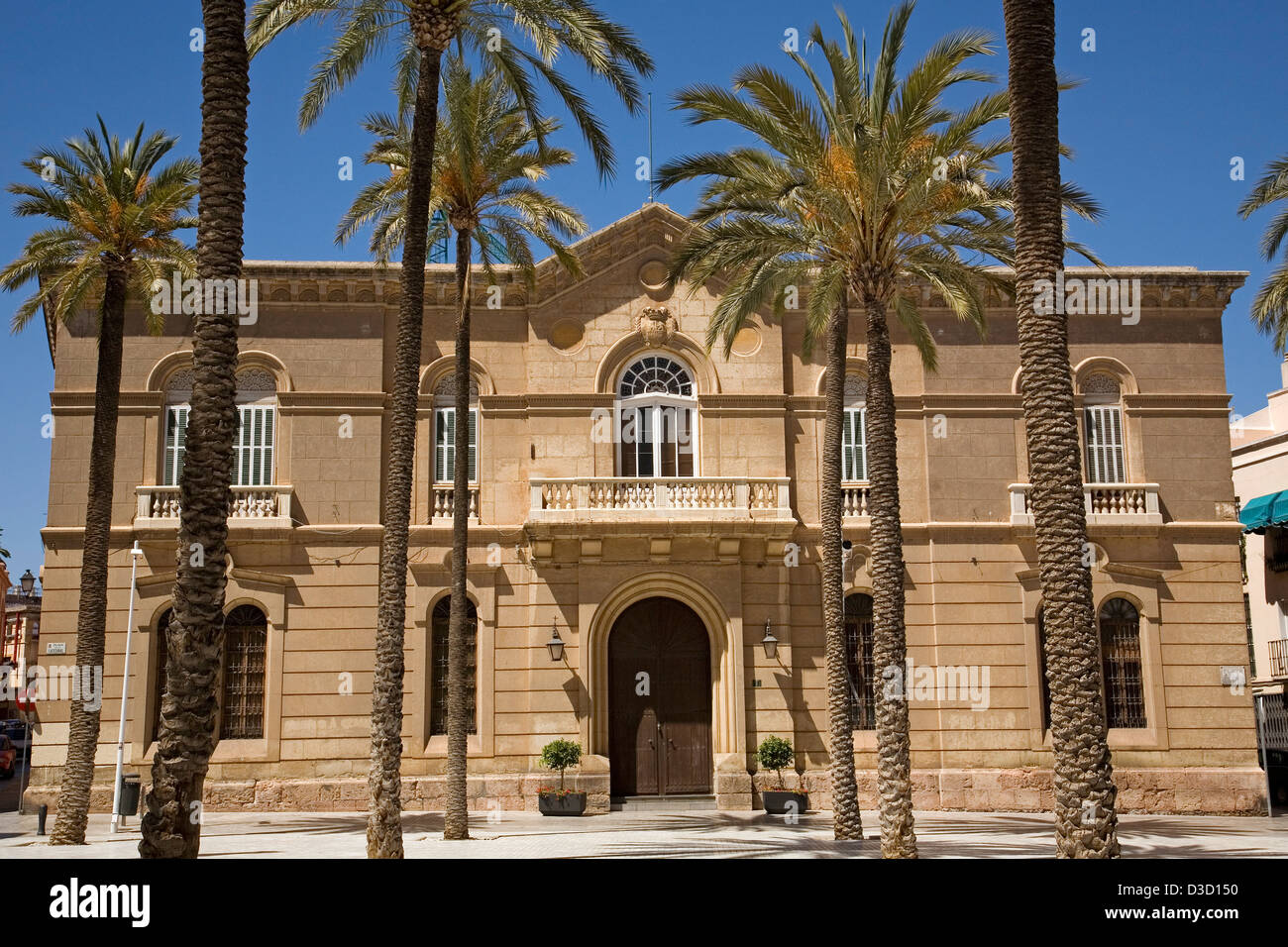 Episcopal Palace Plaza de la Catedral Almeria Andalusia Spain Stock Photo