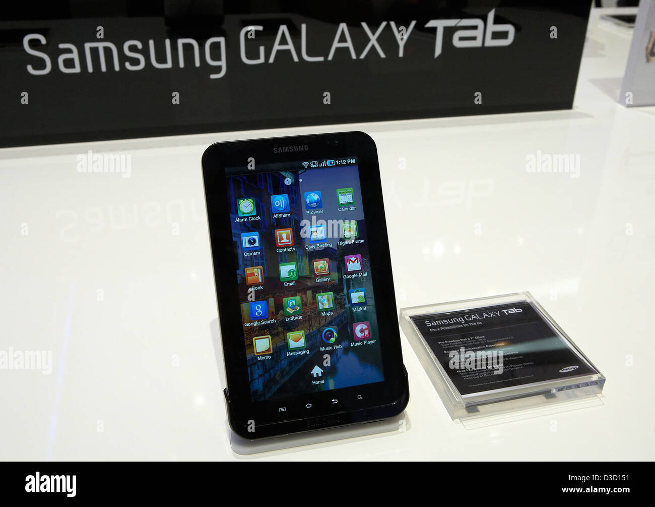 Berlin, Germany, Samsung unveils the Galaxy Tab tablet PC from at IFA 2010  Stock Photo - Alamy