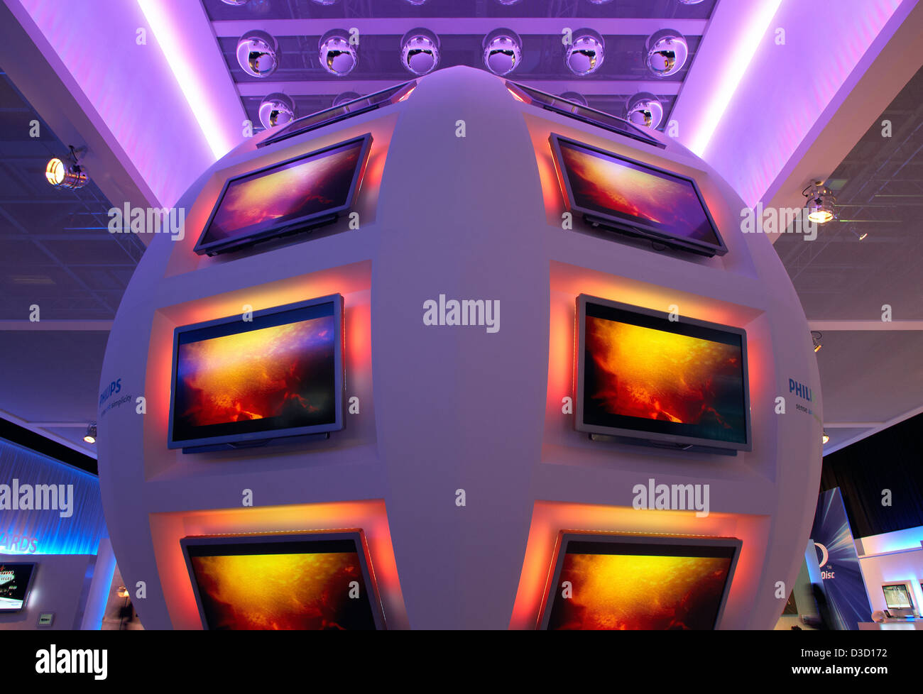 Berlin, Germany, flat screens made by Philips at IFA 2010 Stock Photo