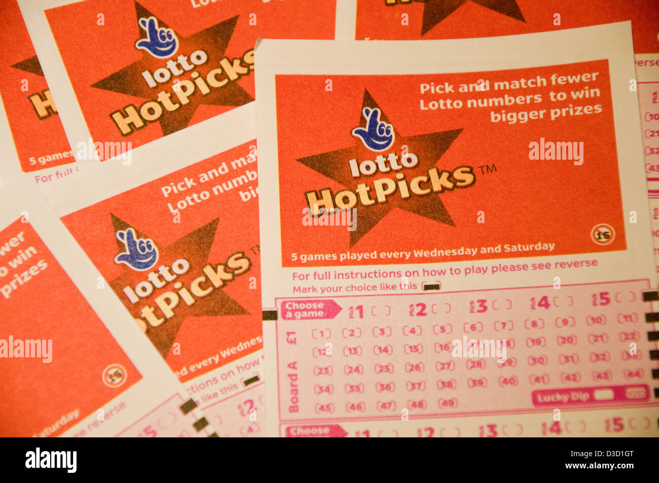 Lotto Hotpicks High Resolution Stock