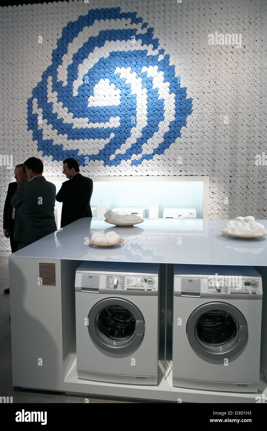 Berlin, Germany, AEG washing machines at IFA 2010 Stock Photo