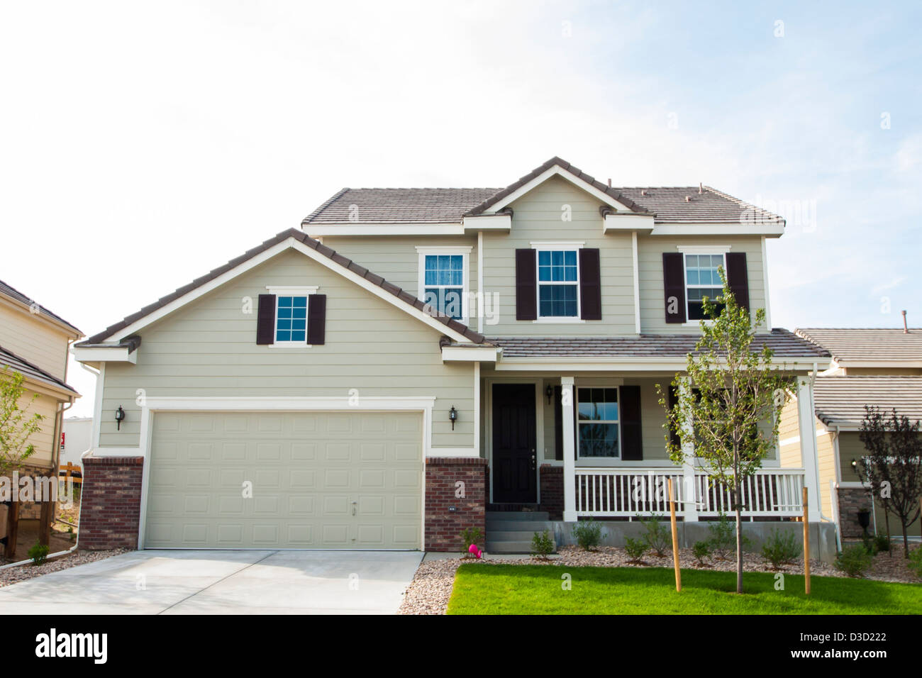 House in suburban development of Denver, Colorado Stock Photo Alamy