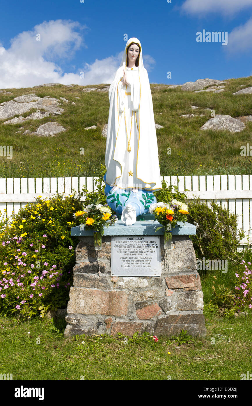 Isle of Eriskay Our Lady Statue Stock Photo Alamy