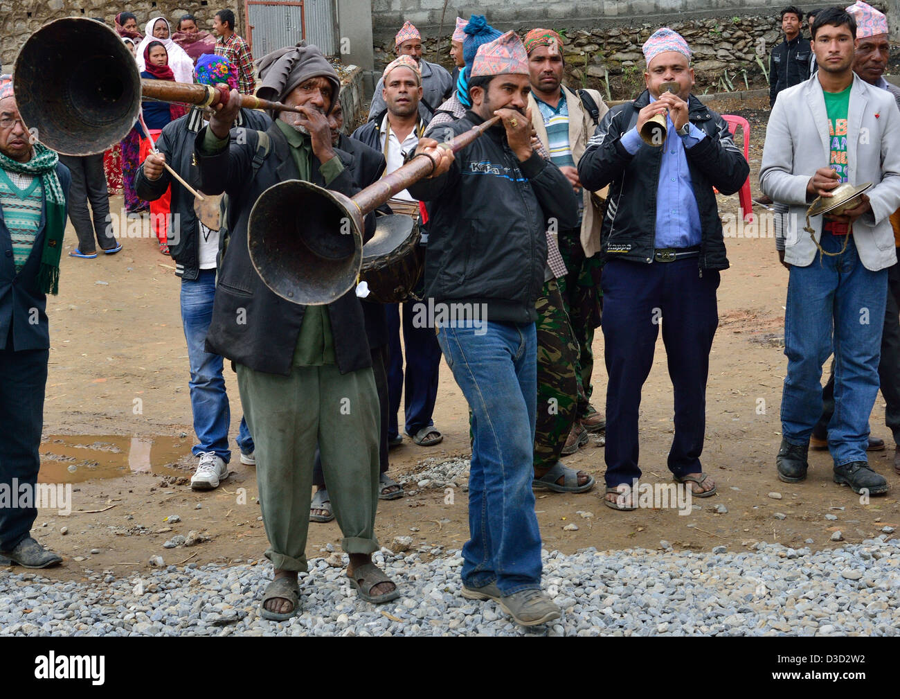 Nepalese trumpets hires stock photography and images Alamy
