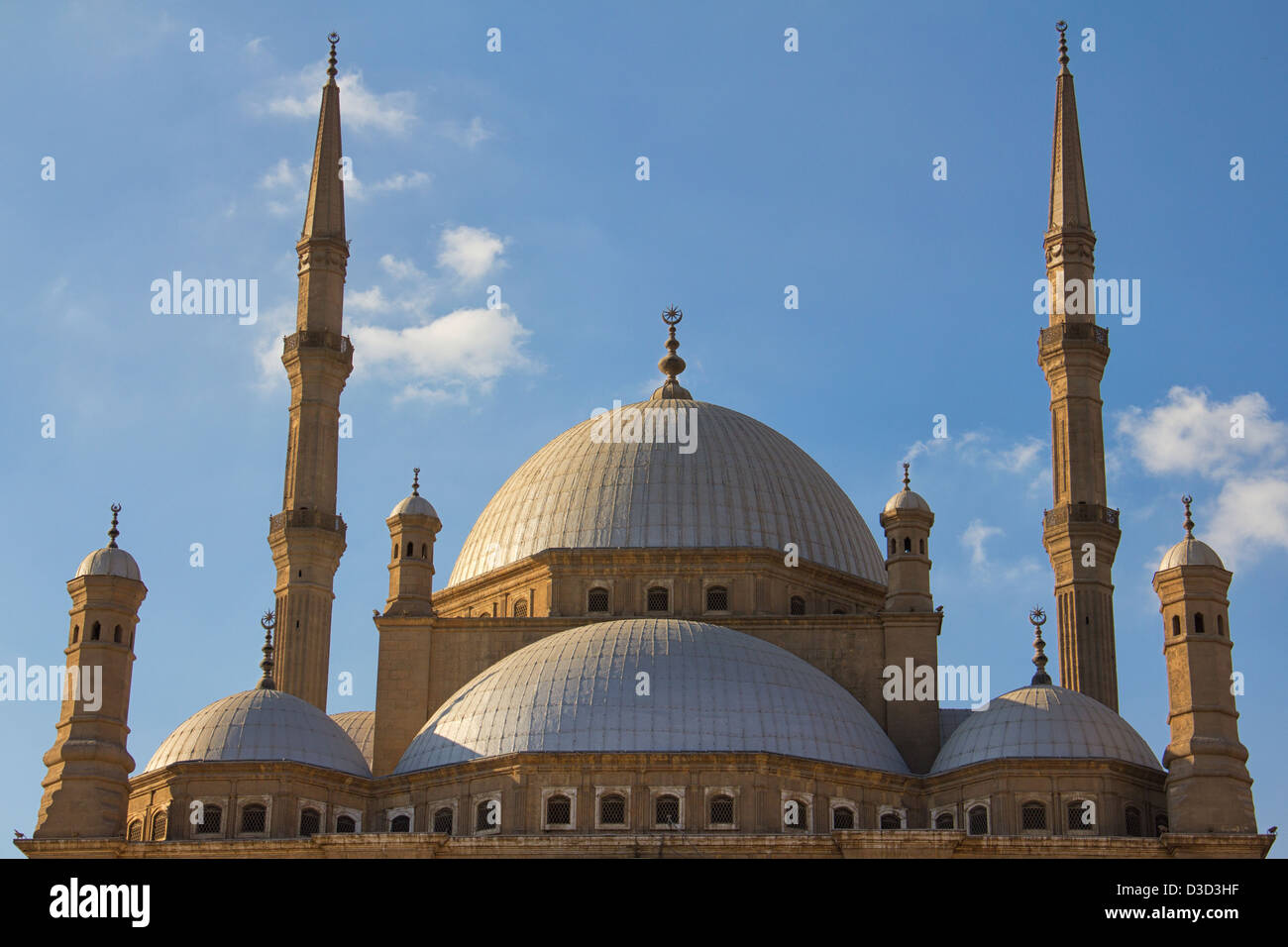 The great Mosque of Muhammad Ali Pasha or Alabaster Mosque in Islamic Cairo, Egypt Stock Photo