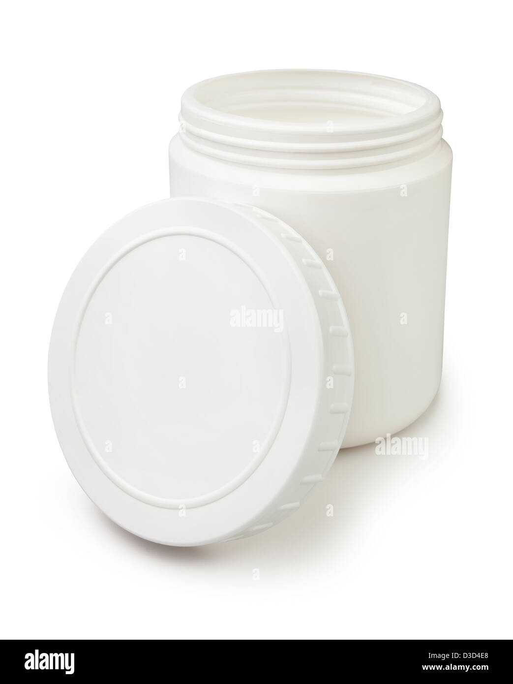 container open white on white background Stock Photo - Alamy