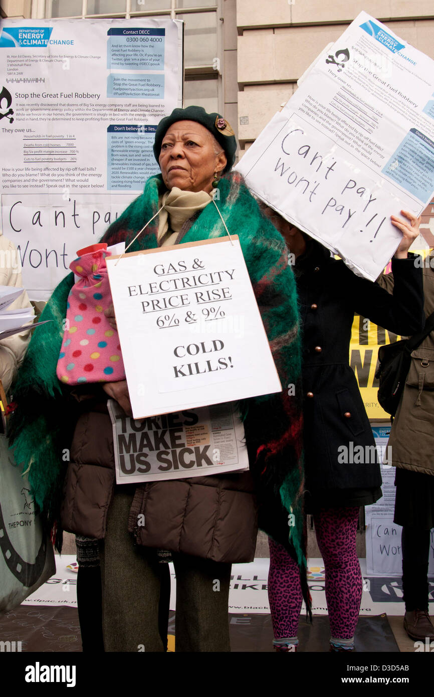 Elderly lady protesting hi-res stock photography and images - Alamy